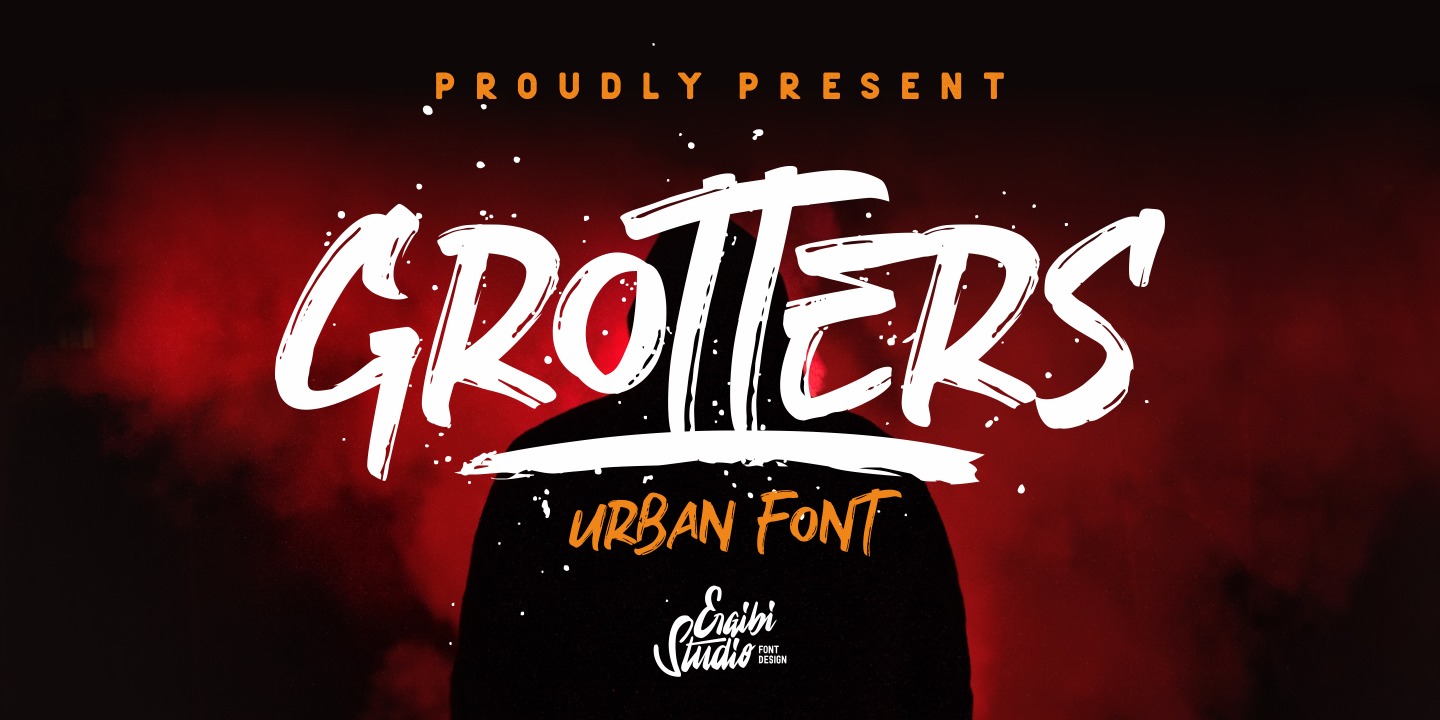 Пример шрифта Grotters #1